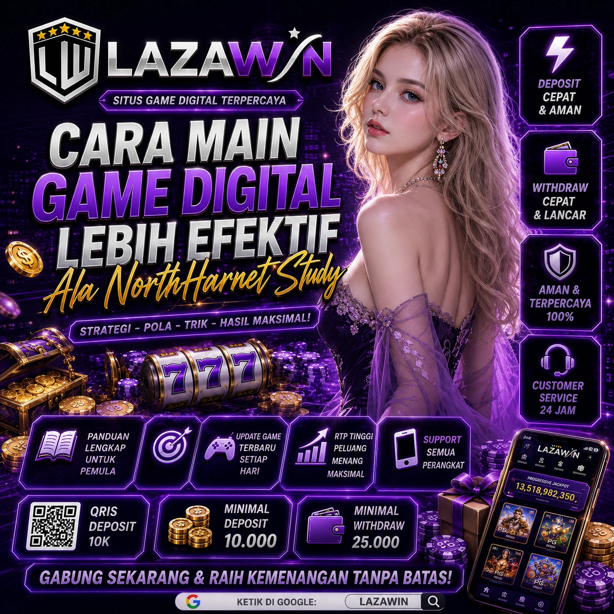 LAZAWIN: Cara Main Game Digital Lebih Efektif Ala NorthHarnetStudy